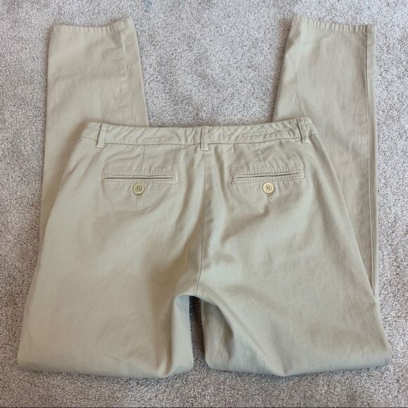 WEEKEND MaxMara Audrey Slim Leg Chinos Beige Sz 8 - Picture 4 of 12
